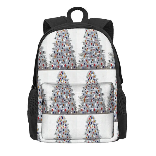 Silver Xmas Tree Backpacks Men's Backpacks Bags For Women