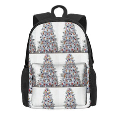 Silver Xmas Tree Backpacks Men's Backpacks Bags For Women