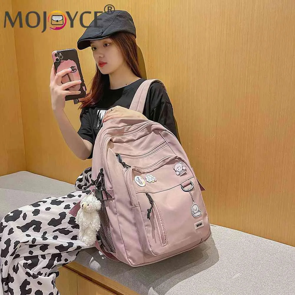 Large Capacity Student Backpack Multi-pocket Rucksack