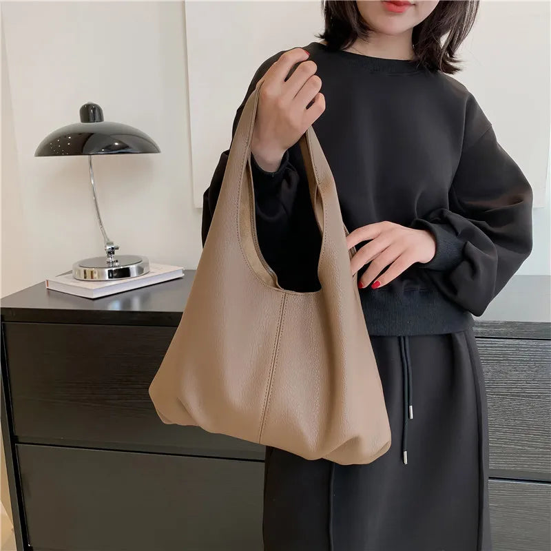 Soft Leather Work Women's Bag Autumn All-match Shoulder Bags