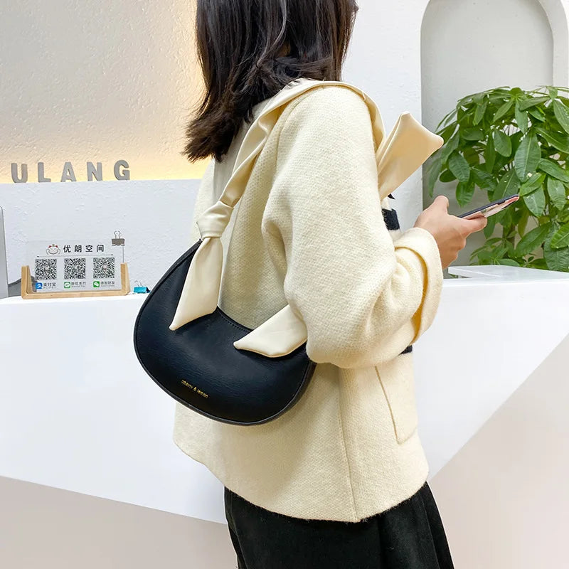 Women's Armpit Bag Bow Knot Shoulder Strap