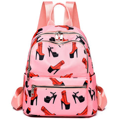 Anti-theft Backpack Graffiti Print Waterproof Travel Backpack