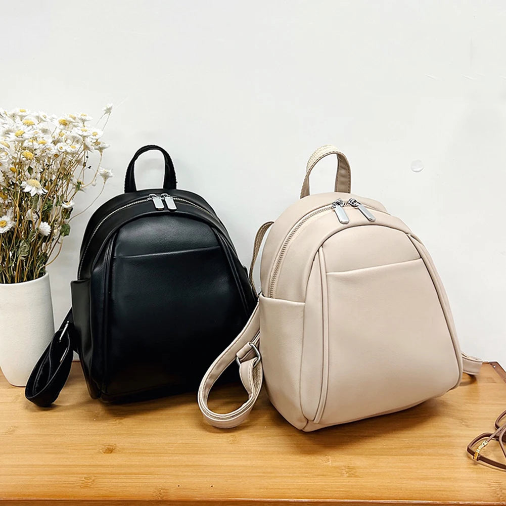 Mini School Bag Solid Shoulder Bag Students Girl