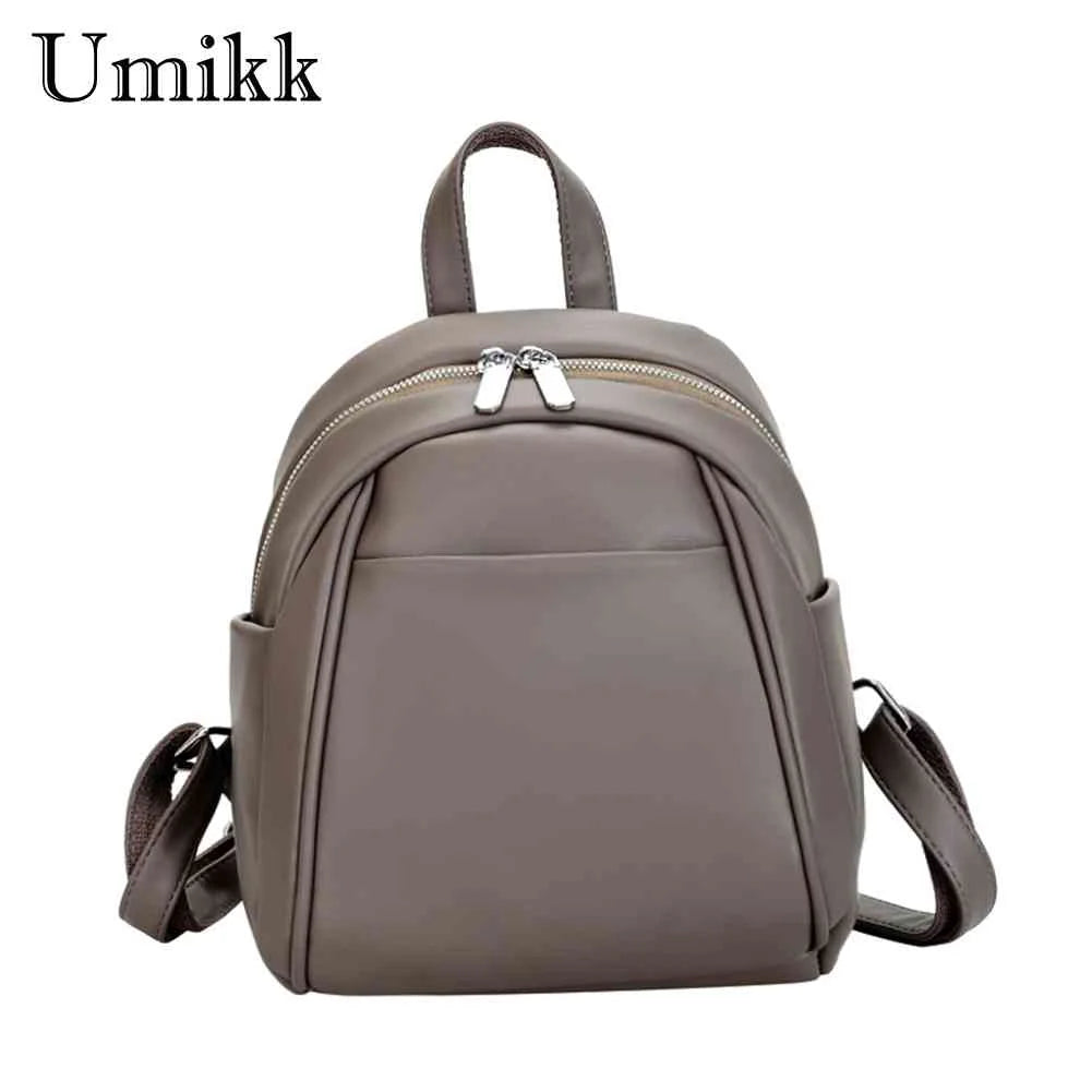 Soft Leather School Backpack Shoulder Bag for Girls