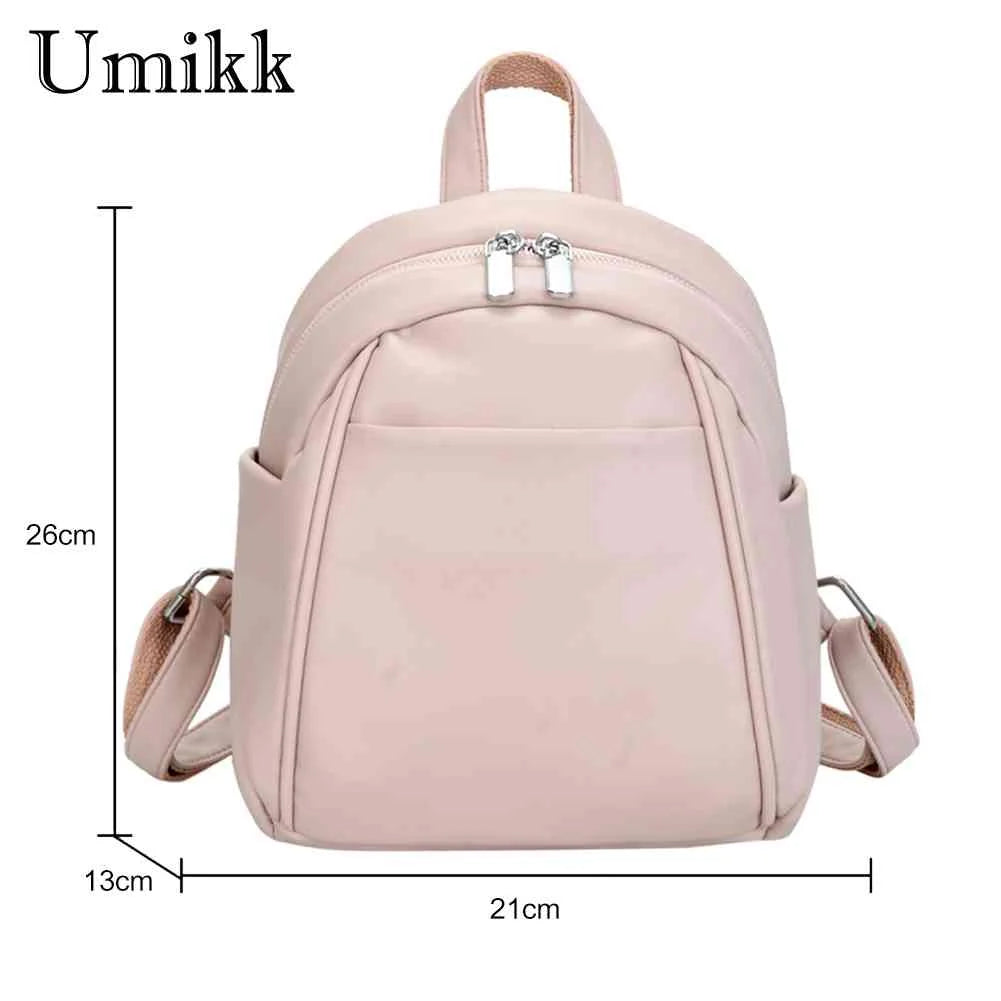 Soft Leather School Backpack Shoulder Bag for Girls