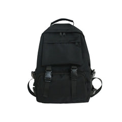 Large Capacity Travel Backpack Solid Harajuku Student Schoolbag