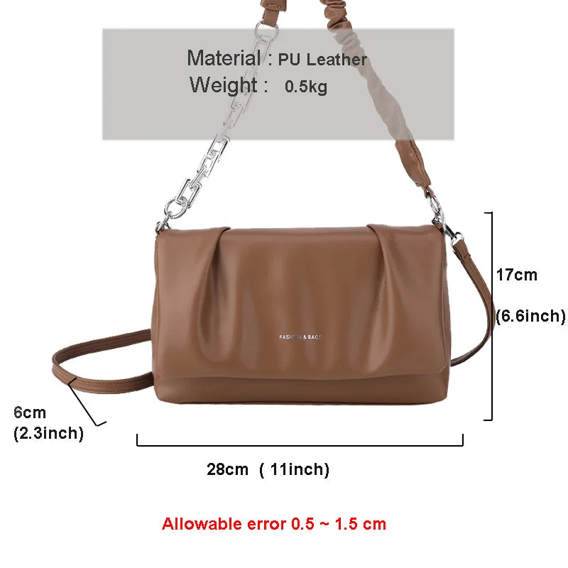 Women Shoulder Bag Lady Messenger Bag Office Daily Underarm Bag