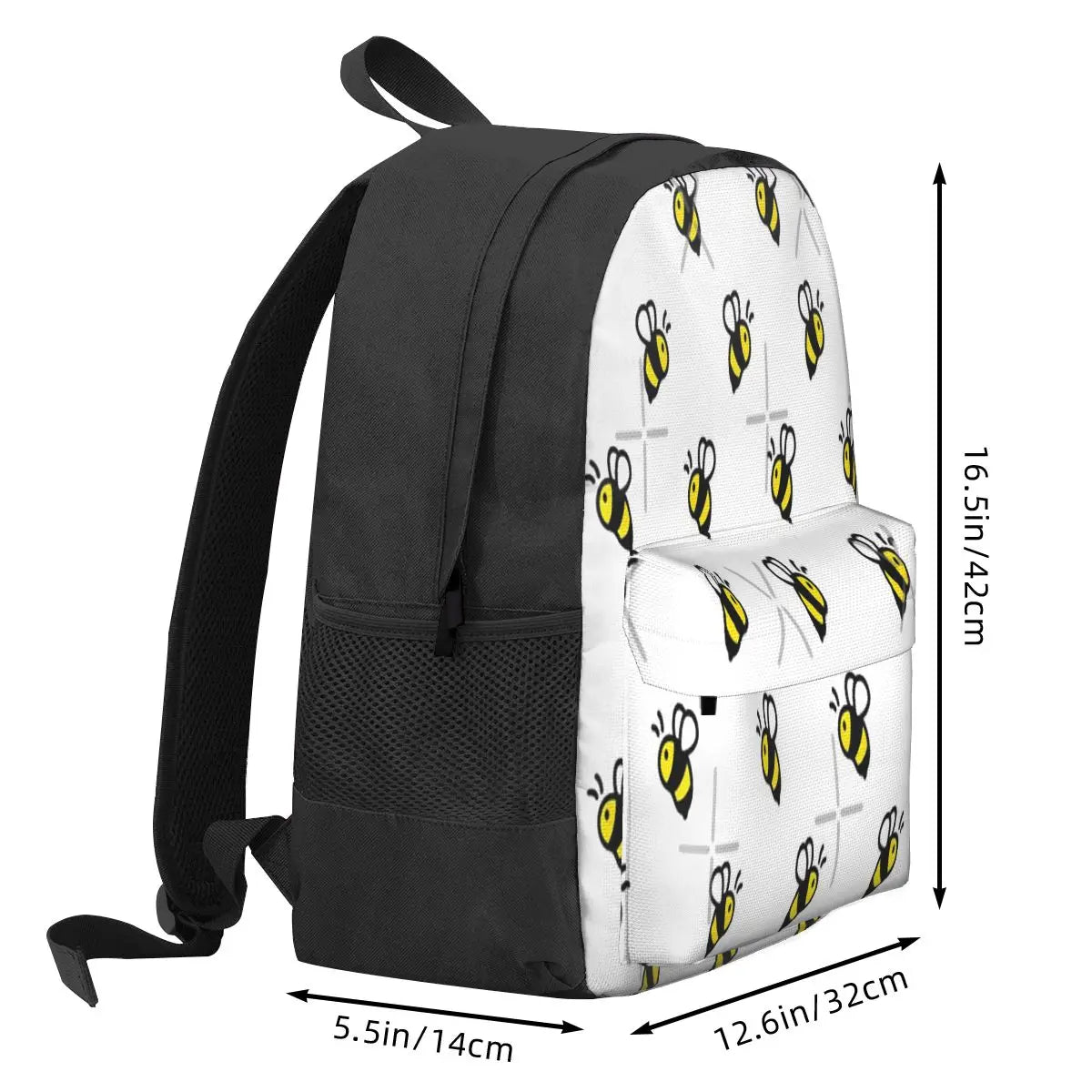 Bee Pattern 2 Backpacks Men's Backpacks Bags For Women Back Pack With Zipper