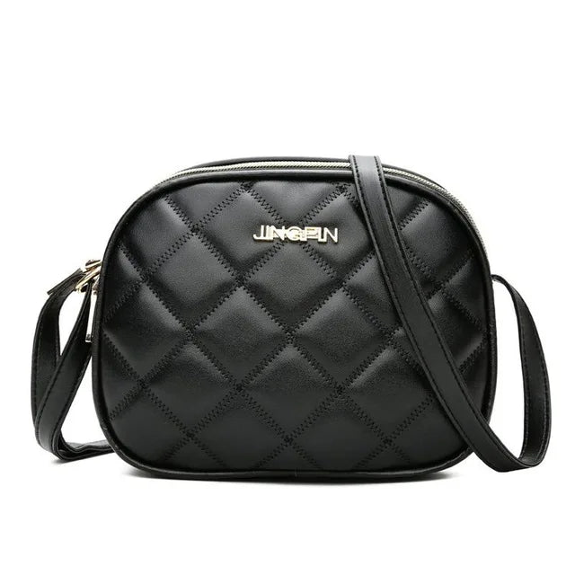 Crossbody Bag Women PU Leather Plaid Shoulder Bag Messenger Bag