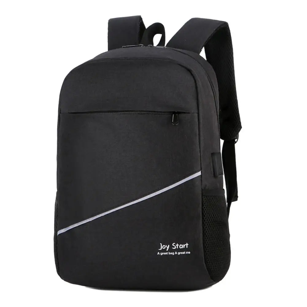 Men Oxford Business Backpack Travel Shoulder Schoolbag USB Charging