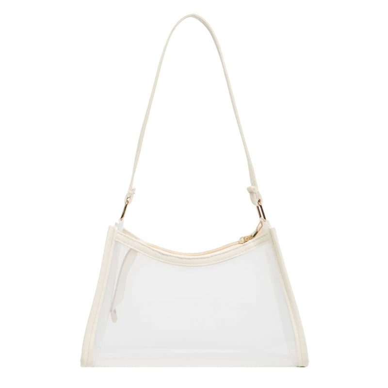 Candy-color Transparent Underarm Bag Jelly Bag Shoulder Bag Handbag