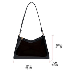 Candy-color Transparent Underarm Bag Jelly Bag Shoulder Bag Handbag