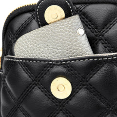 Casual Messenger Bag Quilted Rhombus Crossbody Small Portable Solid