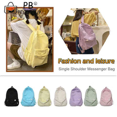 Classic Backpack Teens Girls Student Large Capacity School Book Bag