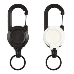 Round Hiking Buckle Backpack Key Holder Retractable Rebound