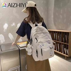 College Backpacks Multi-pocket Casual Shoulder Backpack Large Capacity