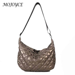 Quilted Crossbody Bag Rhombus Pattern Top-handle Shopper Bag Women