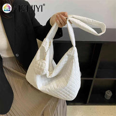 Nylon Quilted Crossbody Handbag with Small Purse for Women Girls