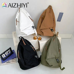Denim Canvas Daypack Students Schoolbag Hiking Backpacks
