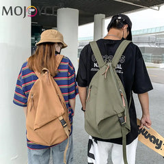Denim Canvas Daypack Bike School Backpack Set