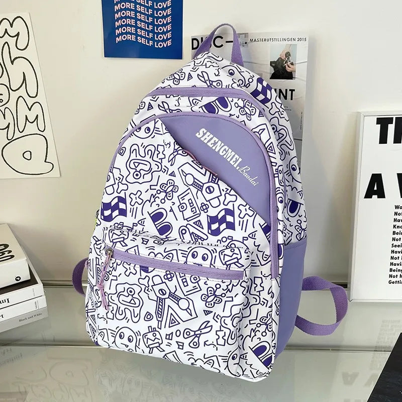 Large Capacity Backpack for Teenage Girls 15.6 Inch Laptop Daypack