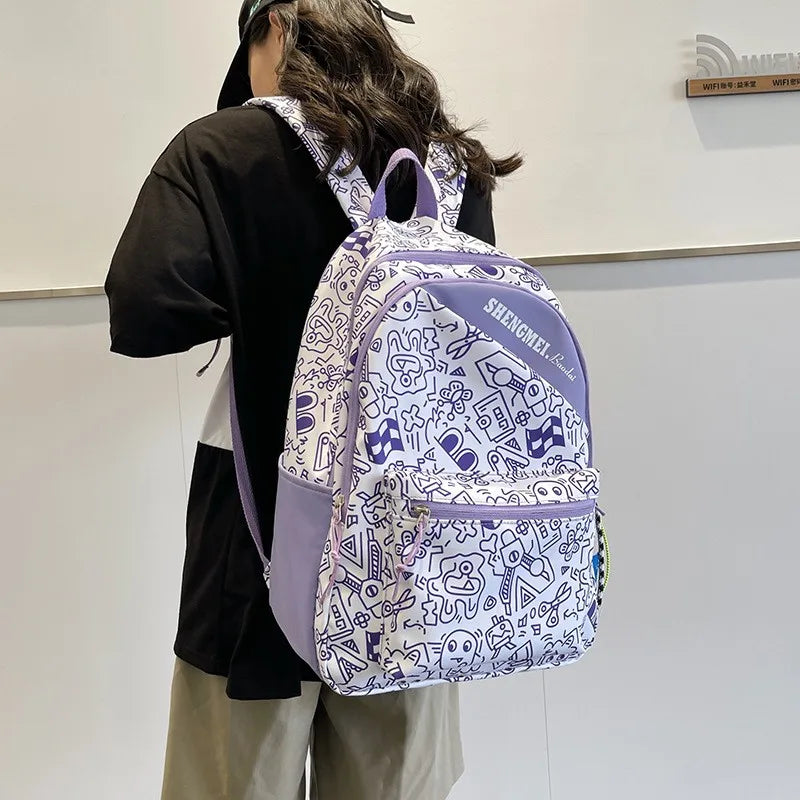 Large Capacity Backpack for Teenage Girls 15.6 Inch Laptop Daypack