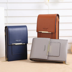 Shoulder Bags Soft PU Leather Screen Touch Crossbody Phone Bags