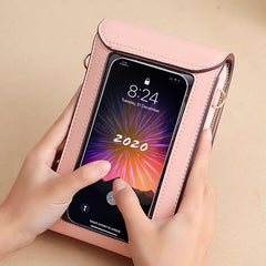 Shoulder Bags Soft PU Leather Screen Touch Crossbody Phone Bags