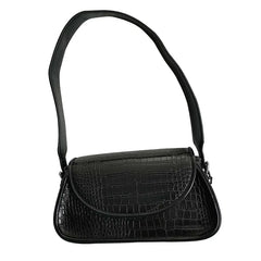 Vintage PU Leather Women Underarm Bag Mini Tote