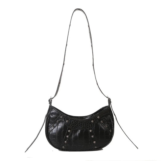 Vintage Leather Hobos Shoulder Bag for Women