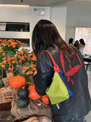 Women Shoulder Crossbody Bag Nylon Cloth Small Messenger Bags Solid Female