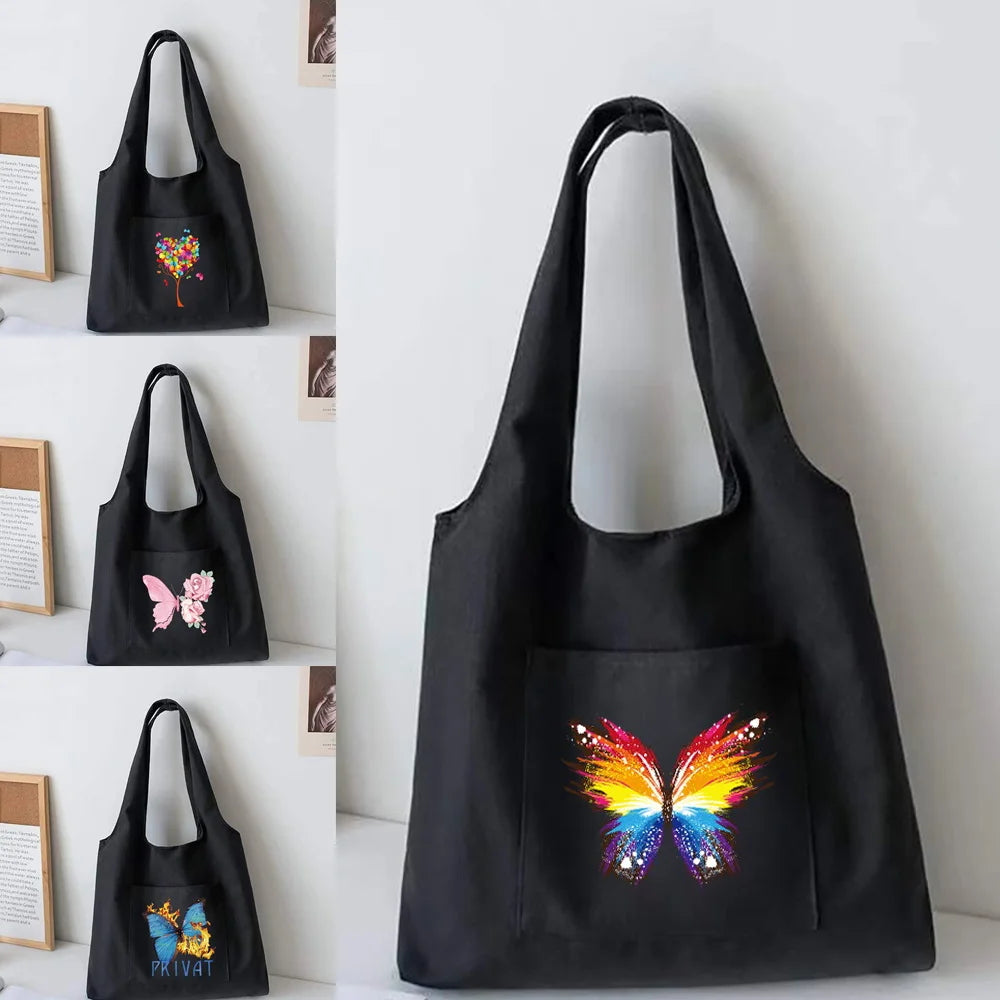 Women's Canvas Vest Bag Large Capacity Shoulder Bag