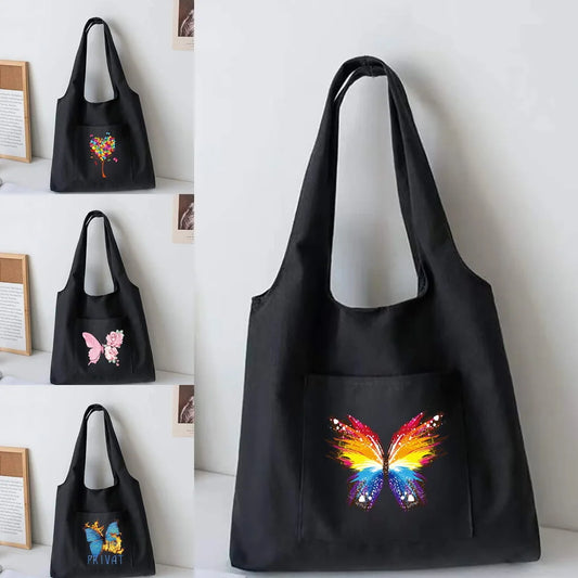 Women's Canvas Vest Bag Large Capacity Shoulder Bag