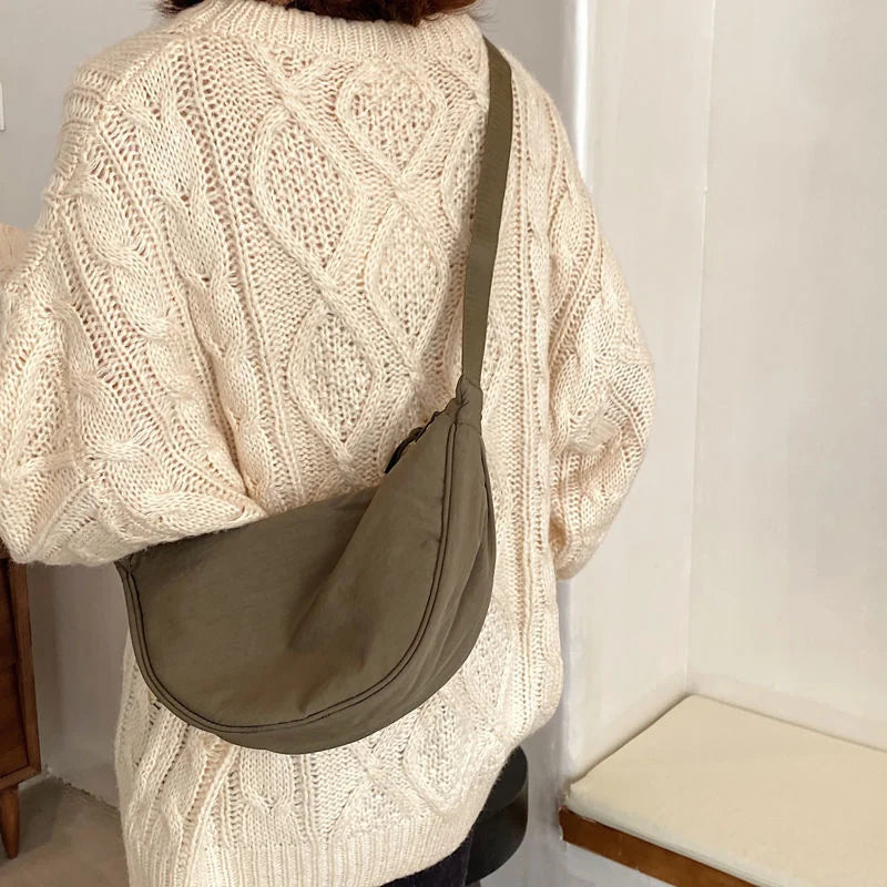 Women's Small Nylon Messenger Shoulder Bag