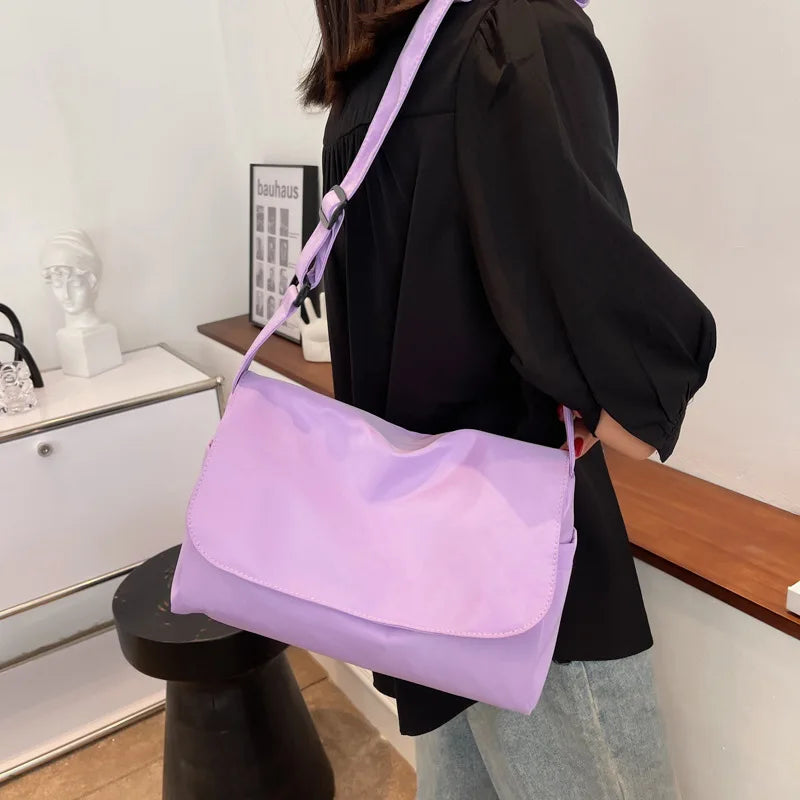Waterproof Nylon Shoulder Bag Crossbody Messenger Bag