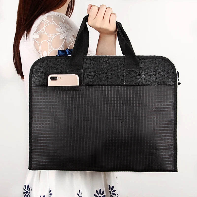 Waterproof A4 Document Organizer Briefcase