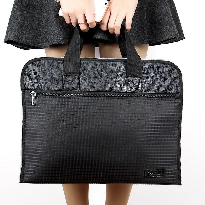 Waterproof A4 Document Organizer Briefcase