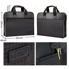 Waterproof A4 Document Organizer Briefcase