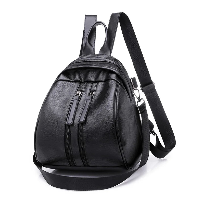 High-quality Backpack Female Fall Style Pu One-shoulder Female