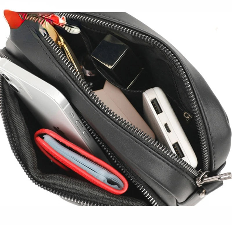 Plaid Shoulder Bag Women PU Leather Crossbody Messenger Phone Purse Handbag