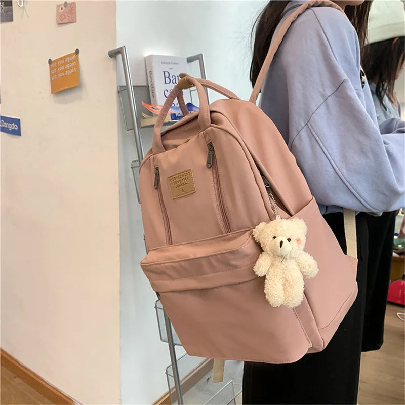 Female Backpack Women Canval School Bag For Teenage Girl Casual Shoulder Bag