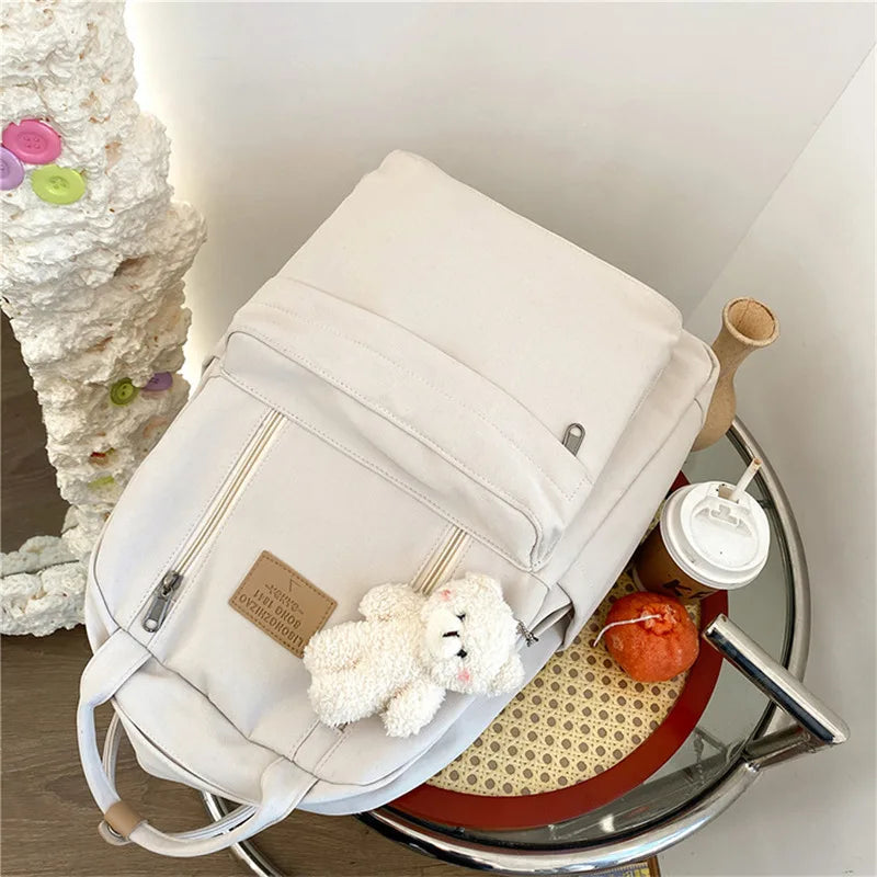 Female Backpack Women Canval School Bag For Teenage Girl Casual Shoulder Bag