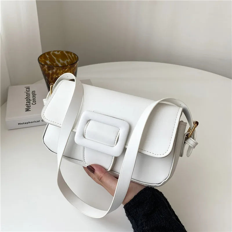 Flap Shoulder Bags for Women PU Leather Underarm Bag