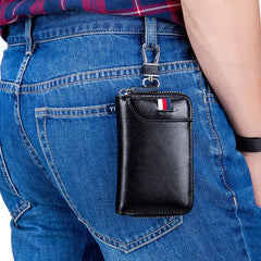 Leather Men Women Purses Wallets Changes Pouch Coins Purses