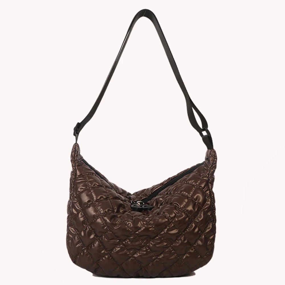 Quilted Top-handle Bags Rhombus Pattern Purses Large Satchel