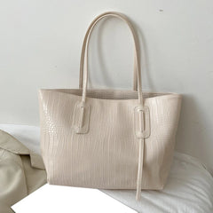 Large Capacity Women Handbags Solid Crossbody Bags PU Leather Tote Bags