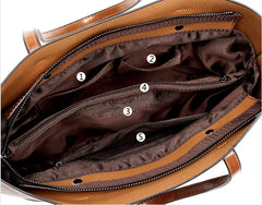 Large-capacity Oil Wax Leather Shoulder Handbag