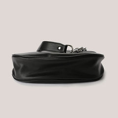 Leather Underarm Bag Messenger Bag with Zipper Shoulder Bag Handbag