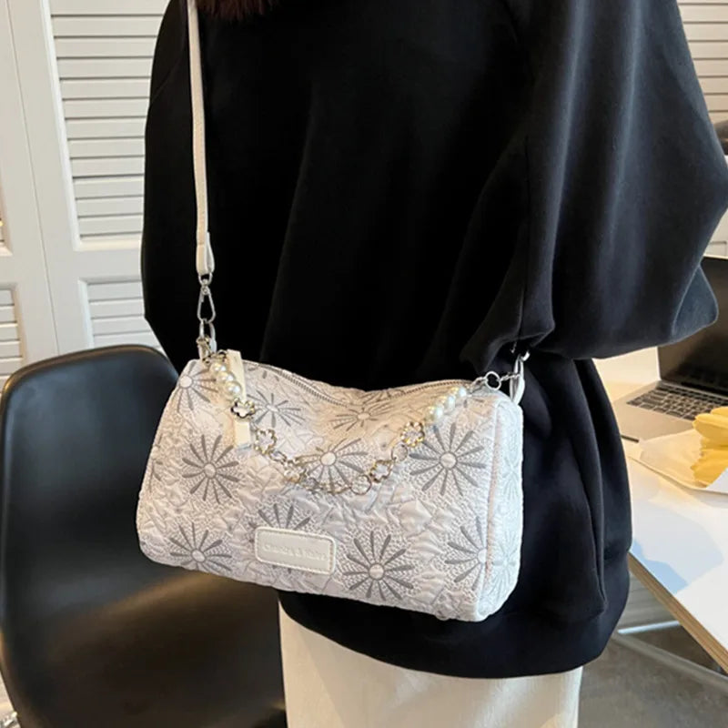 Casual Crossbody Bag for Women All Match Handbag Chain Shoulder Bag