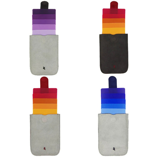 Mini Slim Portable ID Card Holder Bus Cards Cover Case Pulled Men Wallet